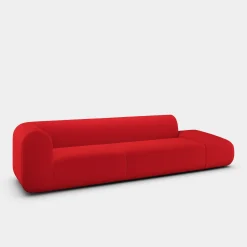 Plump Left Arm Facing Backrest Modular Sofa