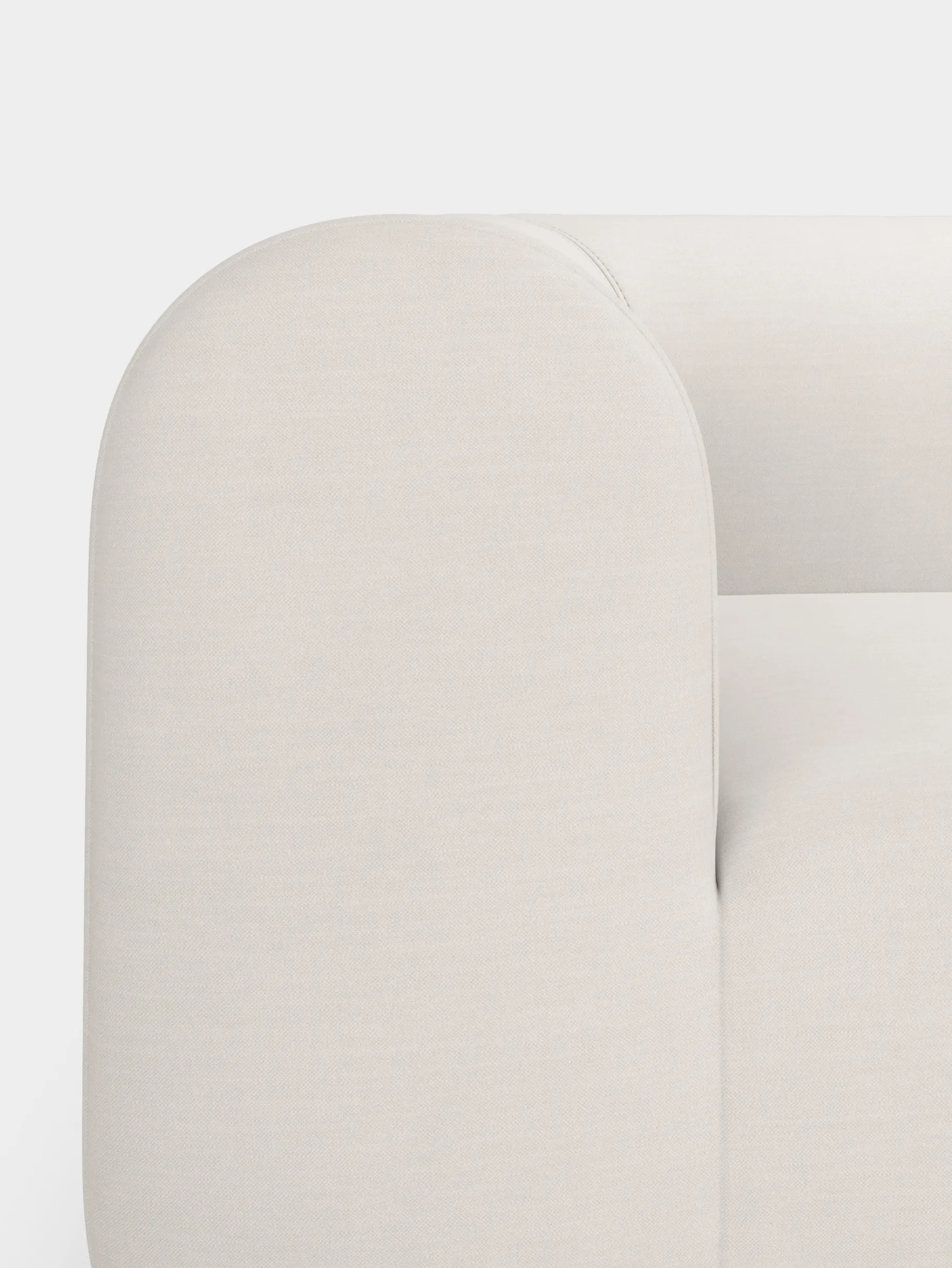 Plump Left Arm Facing Backrest Modular Sofa