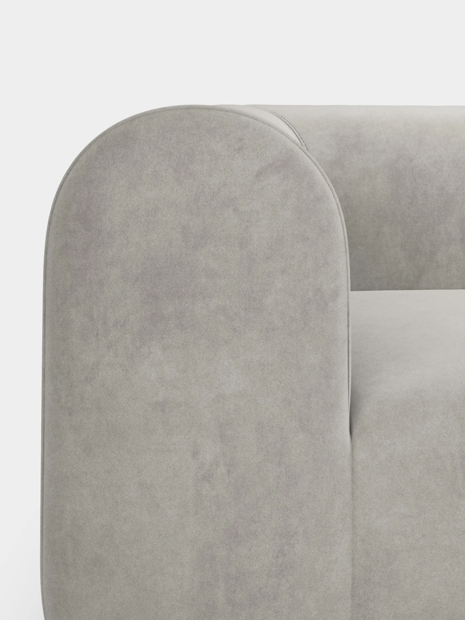 Plump Left Arm Facing Backrest Modular Sofa