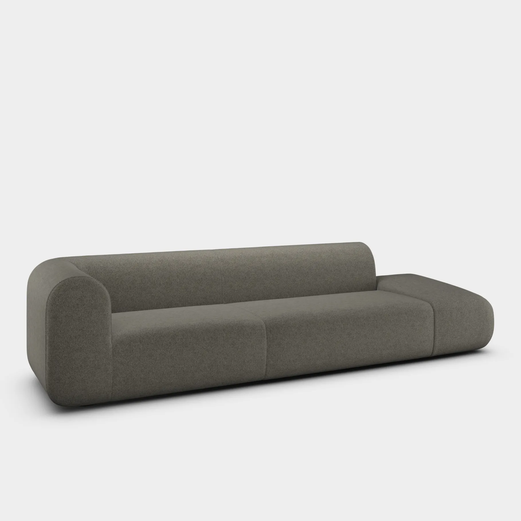 Plump Left Arm Facing Backrest Modular Sofa