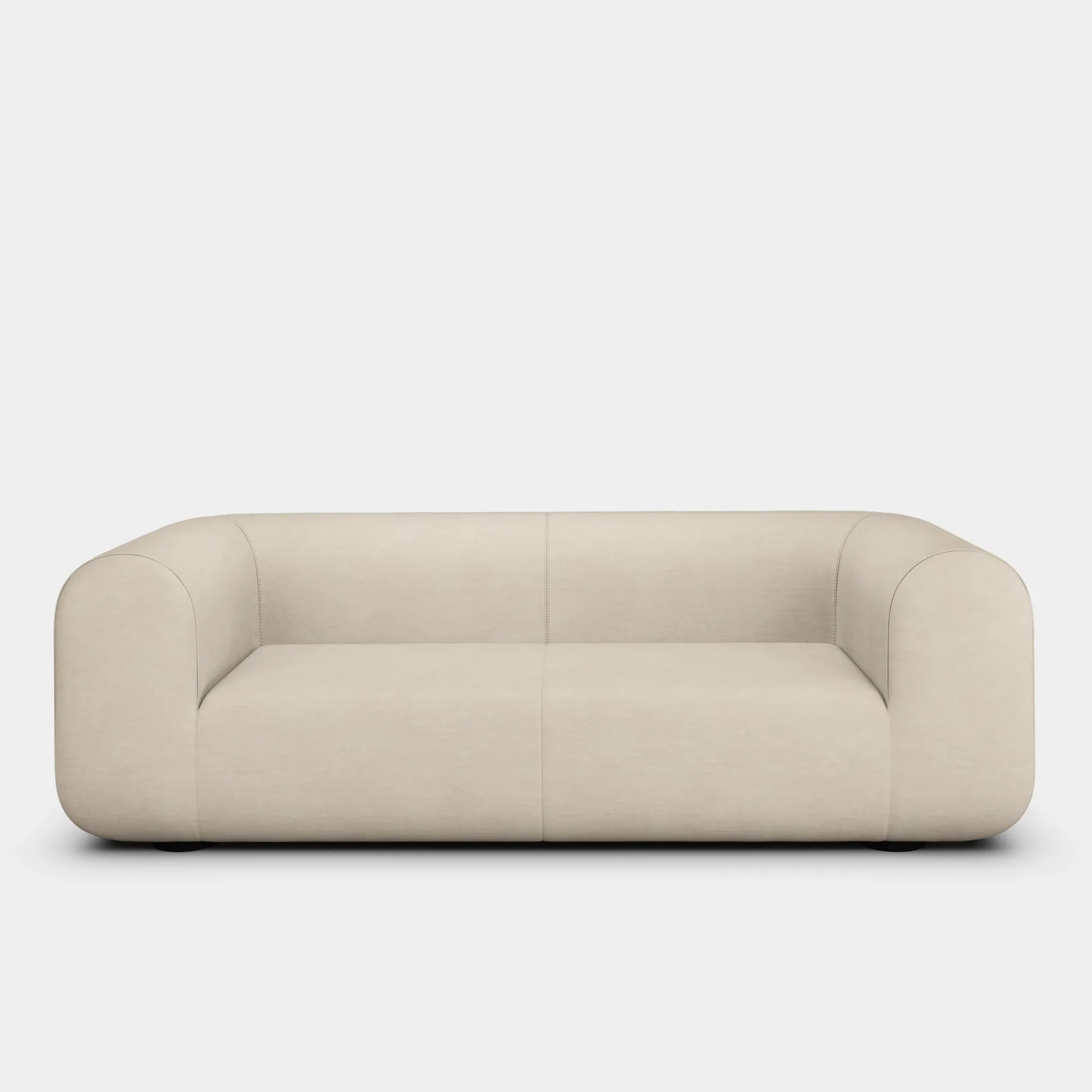 Plump 3-Seater Fixed Sofa