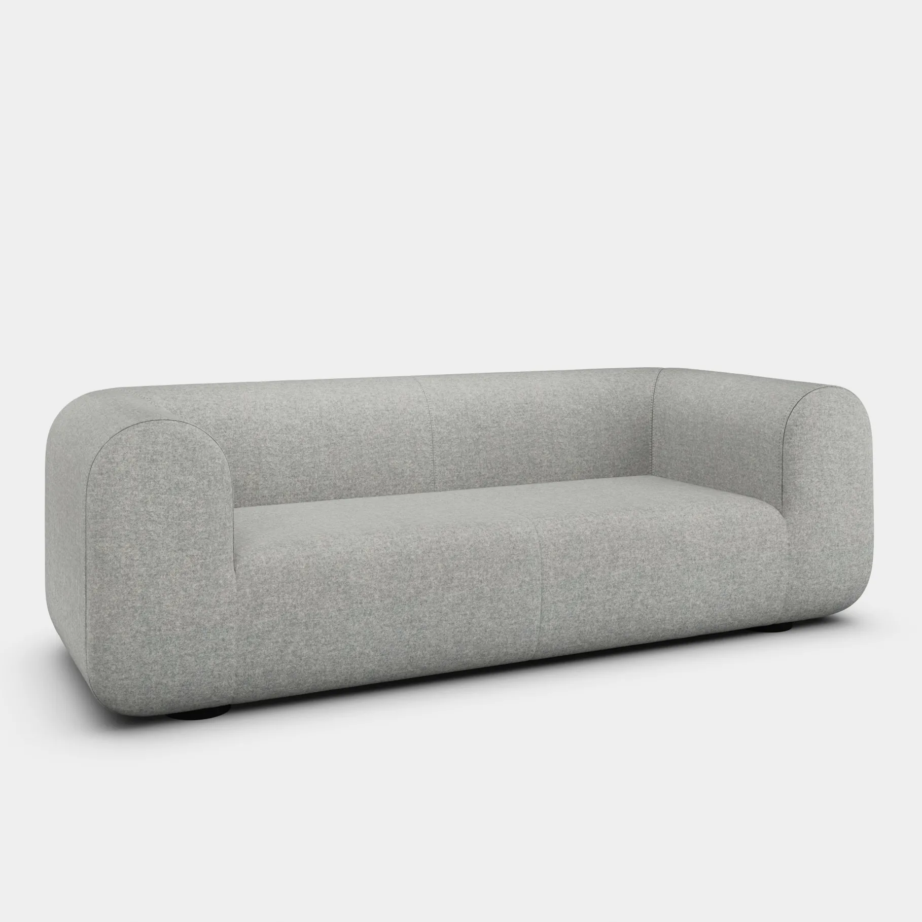 Plump 3-Seater Fixed Sofa