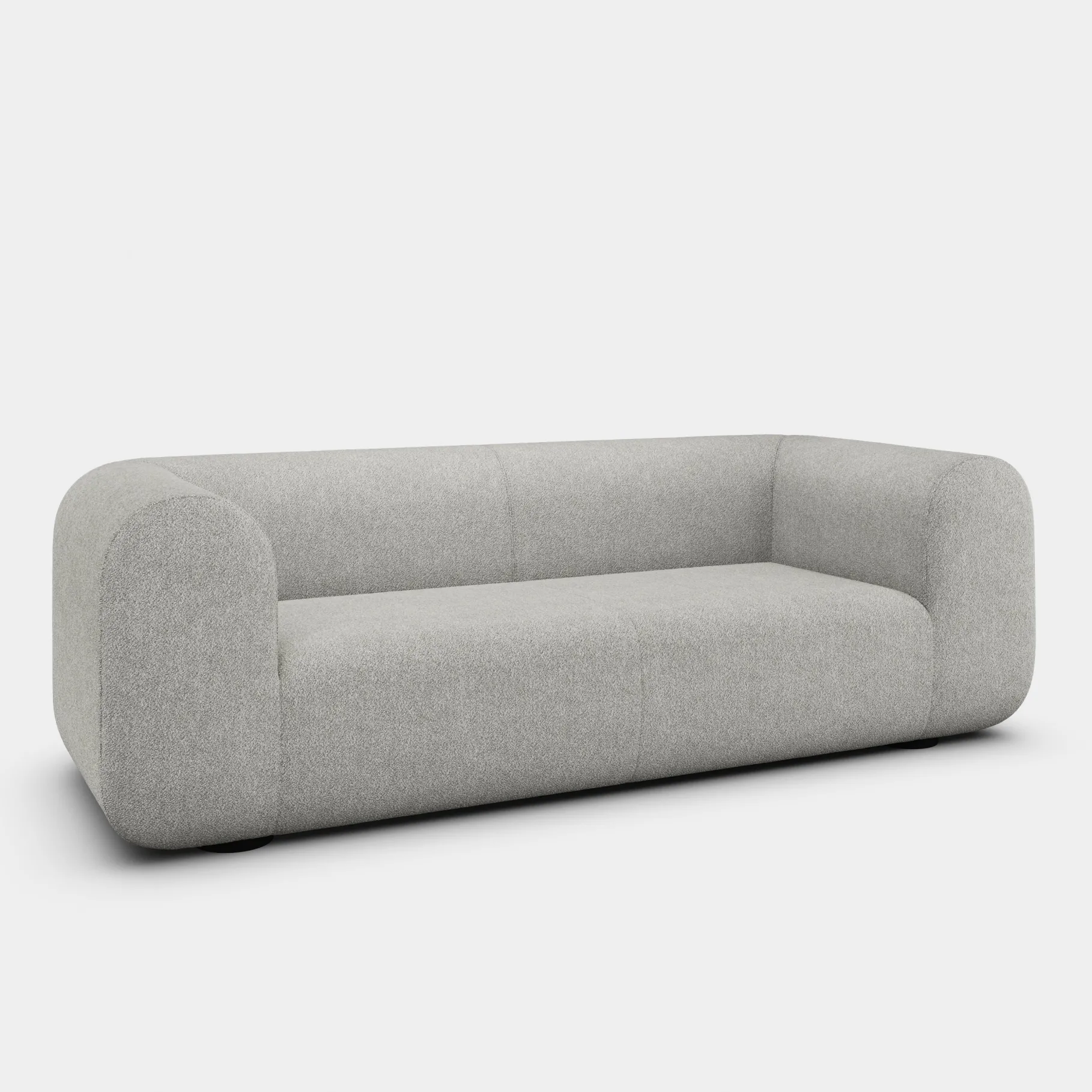 Plump 3-Seater Fixed Sofa