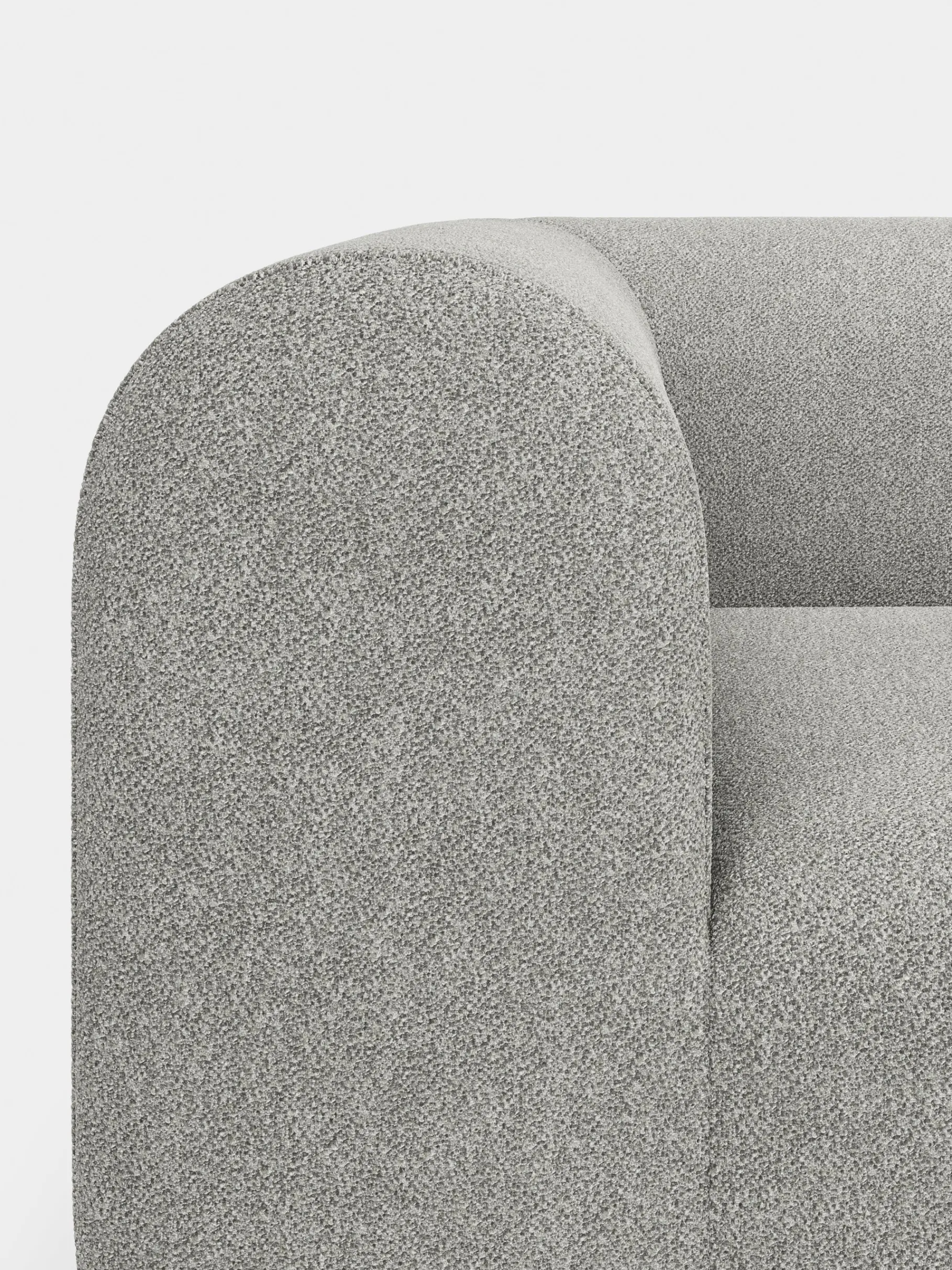 Plump 3-Seater Fixed Sofa