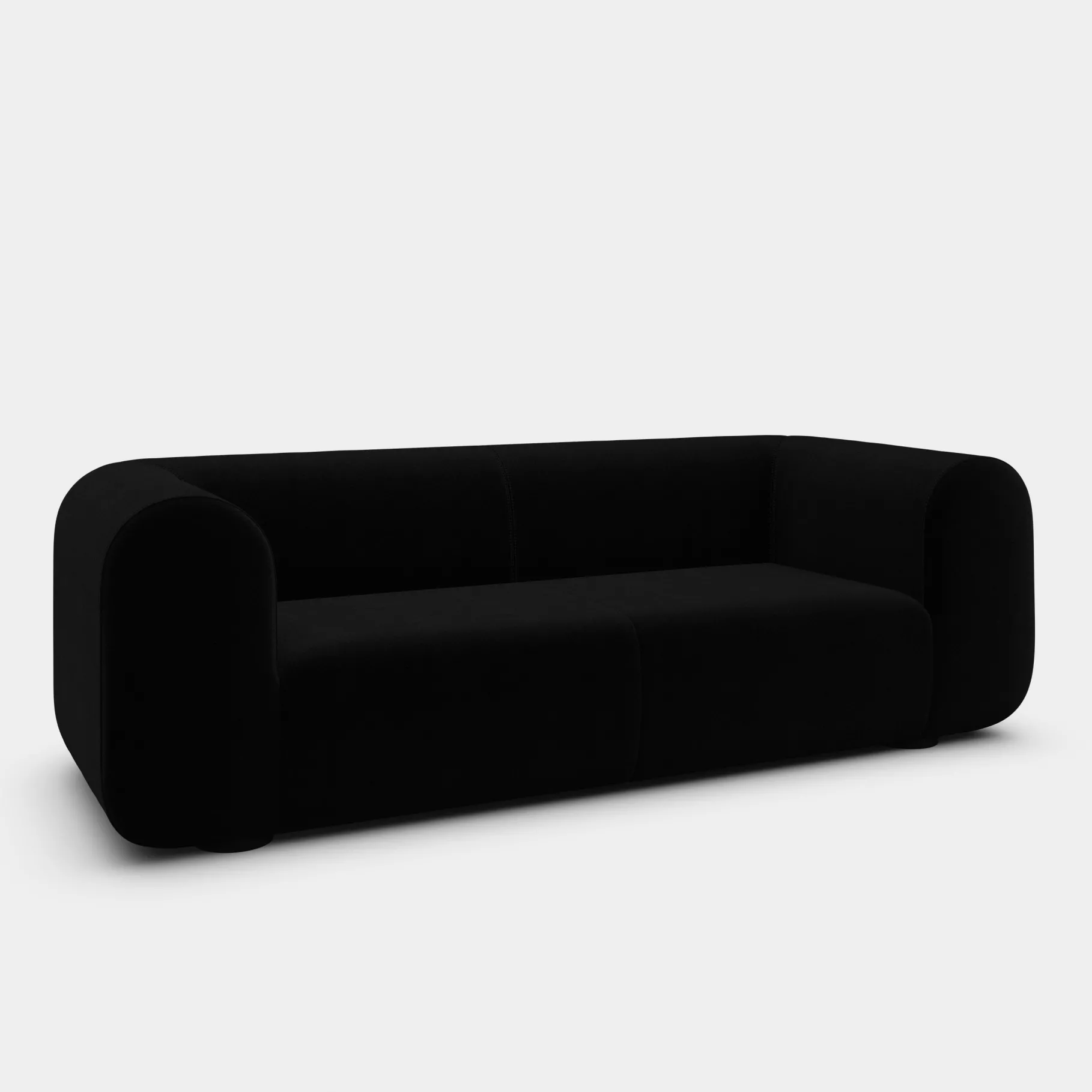 Plump 3-Seater Fixed Sofa