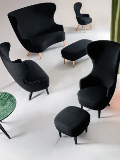 Wingback Ottoman