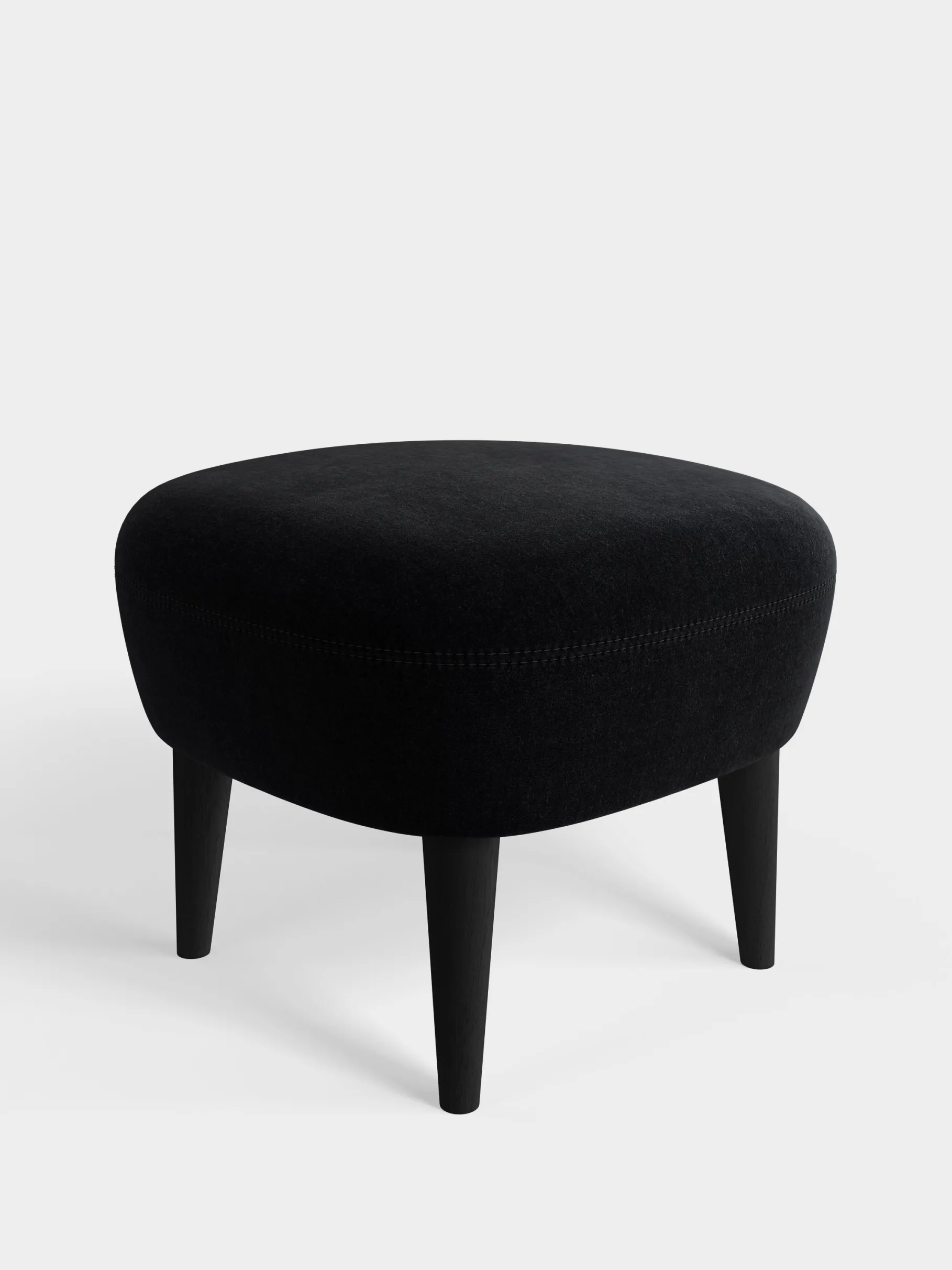 Wingback Ottoman